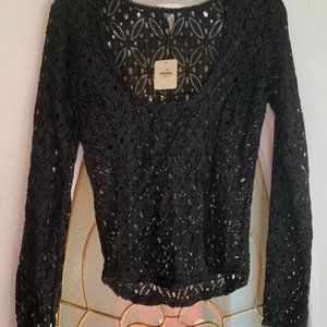 Free People Lace Pullover